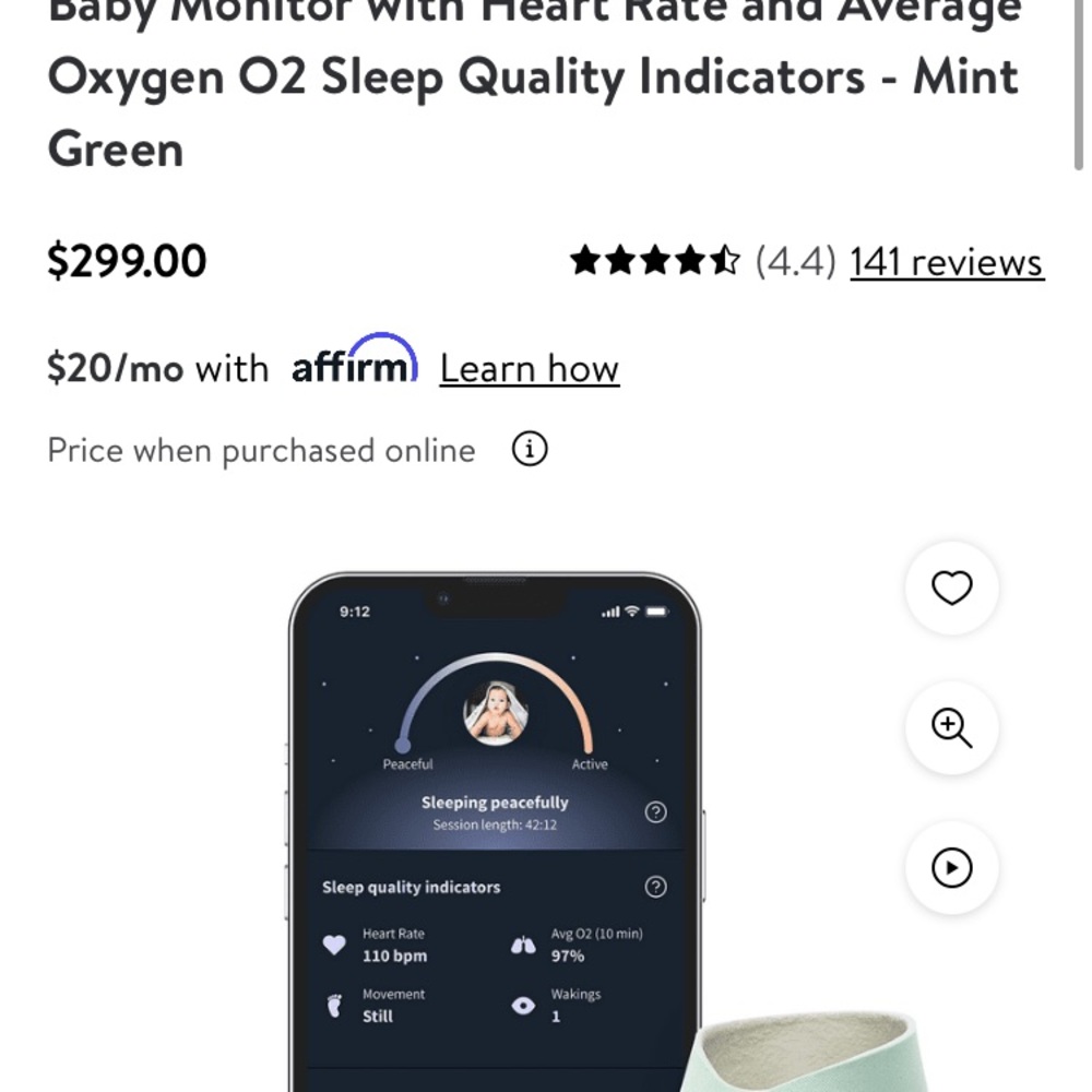 Owlet dream sock